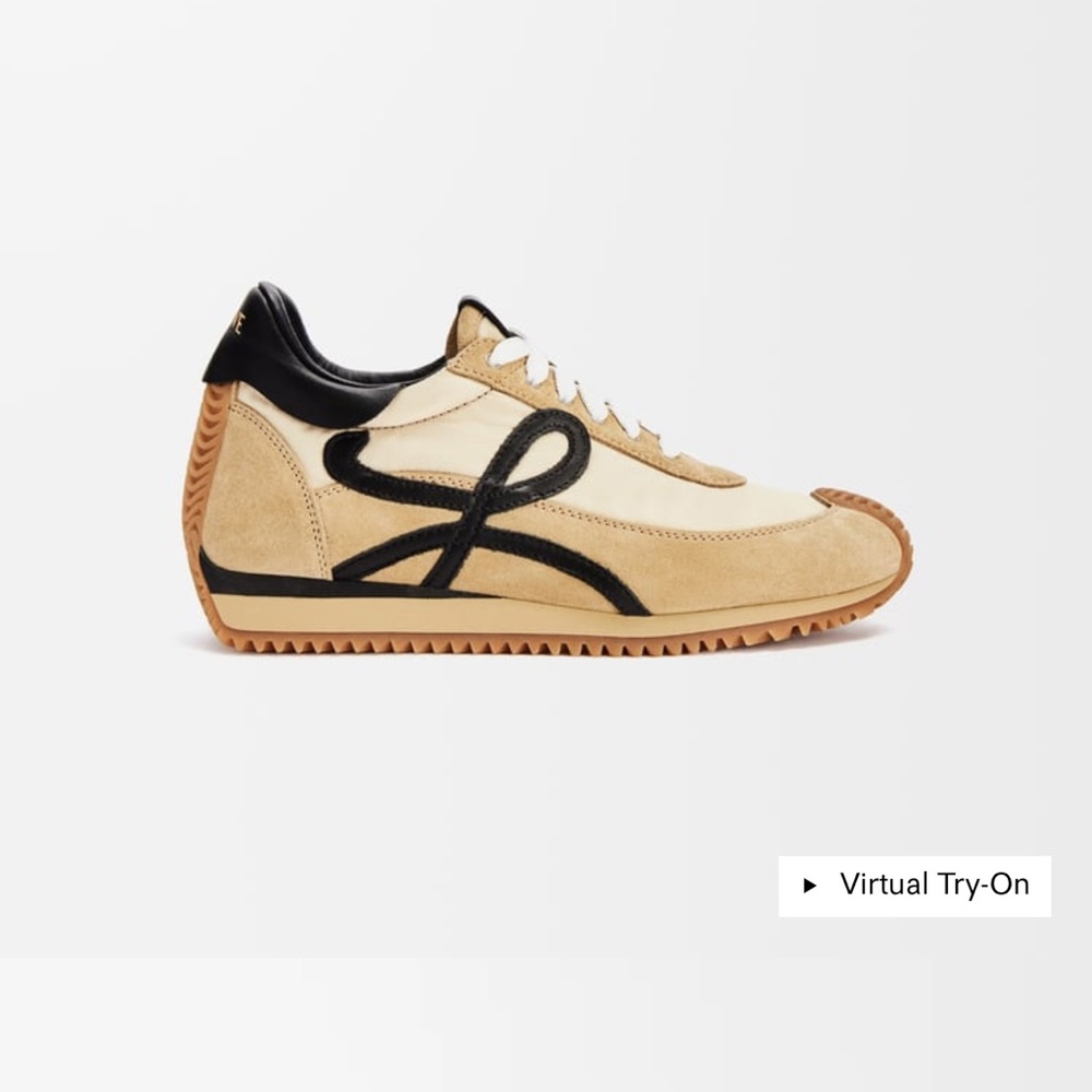 Loewe Beige and Black Women's Sneakers